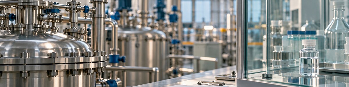 Conceptual illustration of batch documentation and supply coordination for chemical manufacturing
